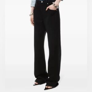Alexander Wang Black Straight Cut jeans size 29 inseam 25”